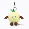 Green apple keychain plush small doll backpack charm