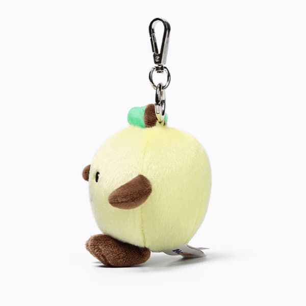 Green apple keychain plush small doll backpack charm