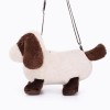 Dachshund Crossbody Bag Cute Plush Backpack