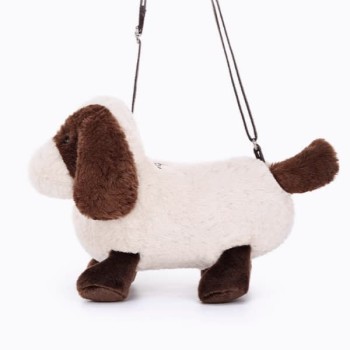 Dachshund Crossbody Bag Cute Plush Backpack
