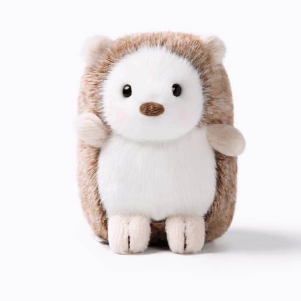 Small hedgehog plush toy companion soothing dolls