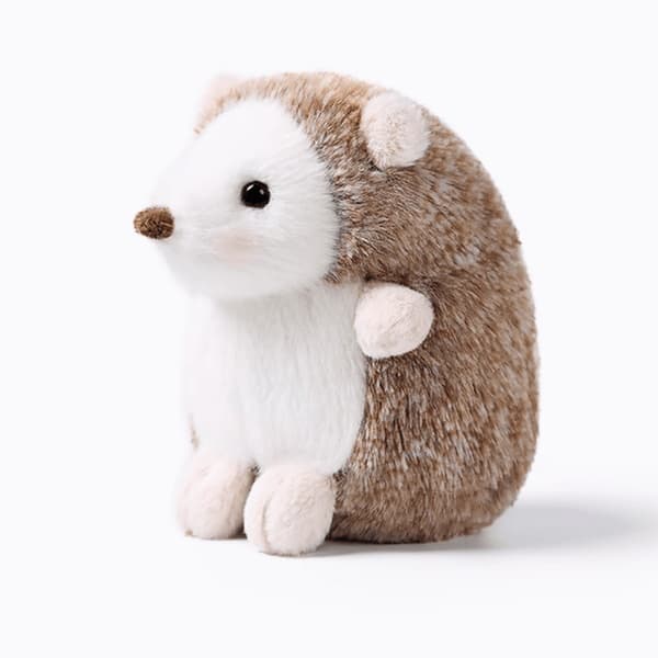Small hedgehog plush toy companion soothing dolls