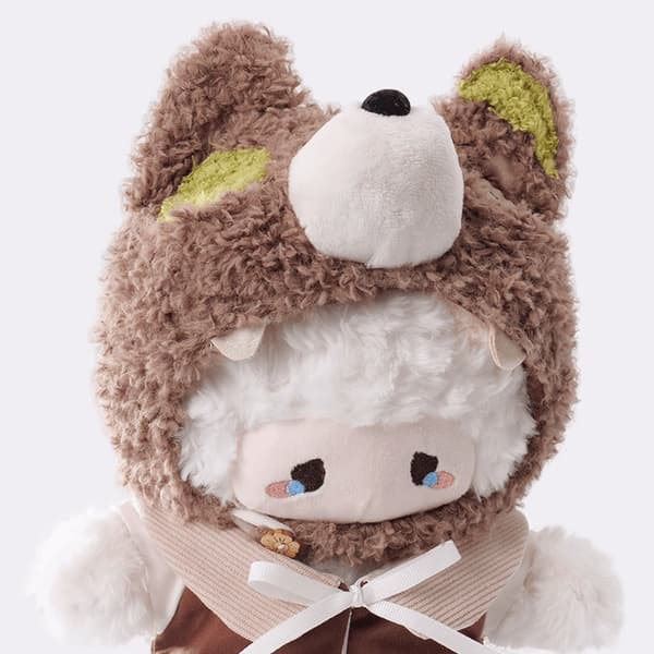 Puffy Little Fleece Doll in Wolf's Skin