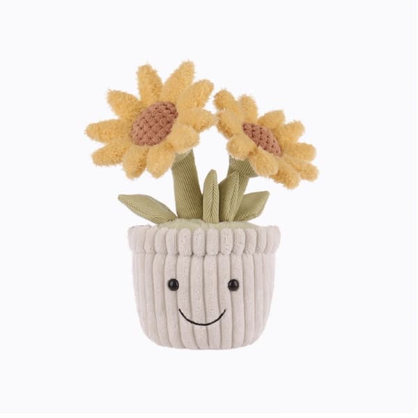 Sunflower Potted Fun Plush Plant Ornament