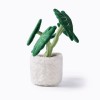 Green Fluffy Plush Doll Wa Wa Flower Bouquet Plant Arrangement