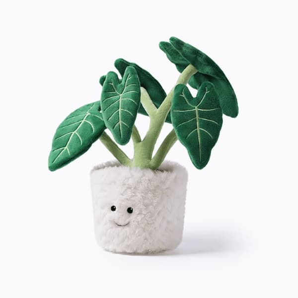 Green Fluffy Plush Doll Wa Wa Flower Bouquet Plant Arrangement