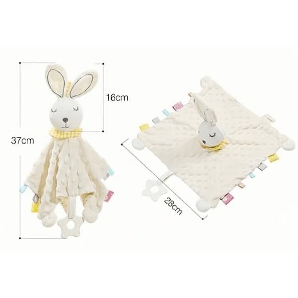 Babies Security Blanket Soft Stuffed Animal Bunny